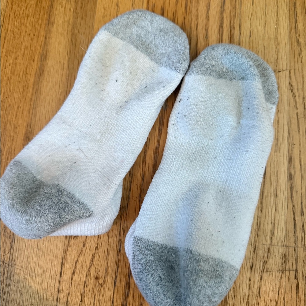 Well worn ankle socks